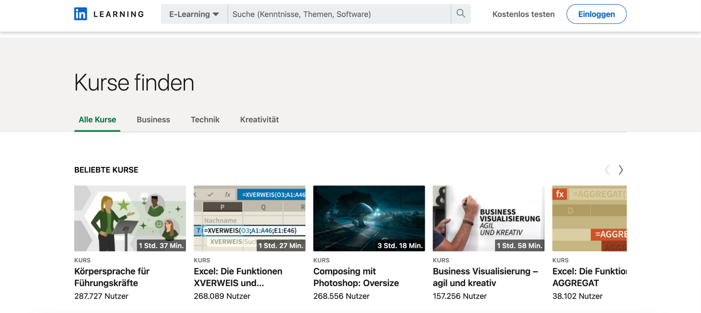 LinkedIn Learning Plattform