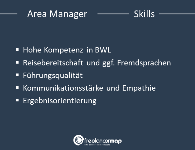 Skills eines Area Managers.