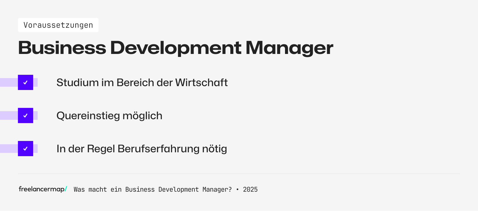 Viele Wege führen zum Job als Business Development Manager