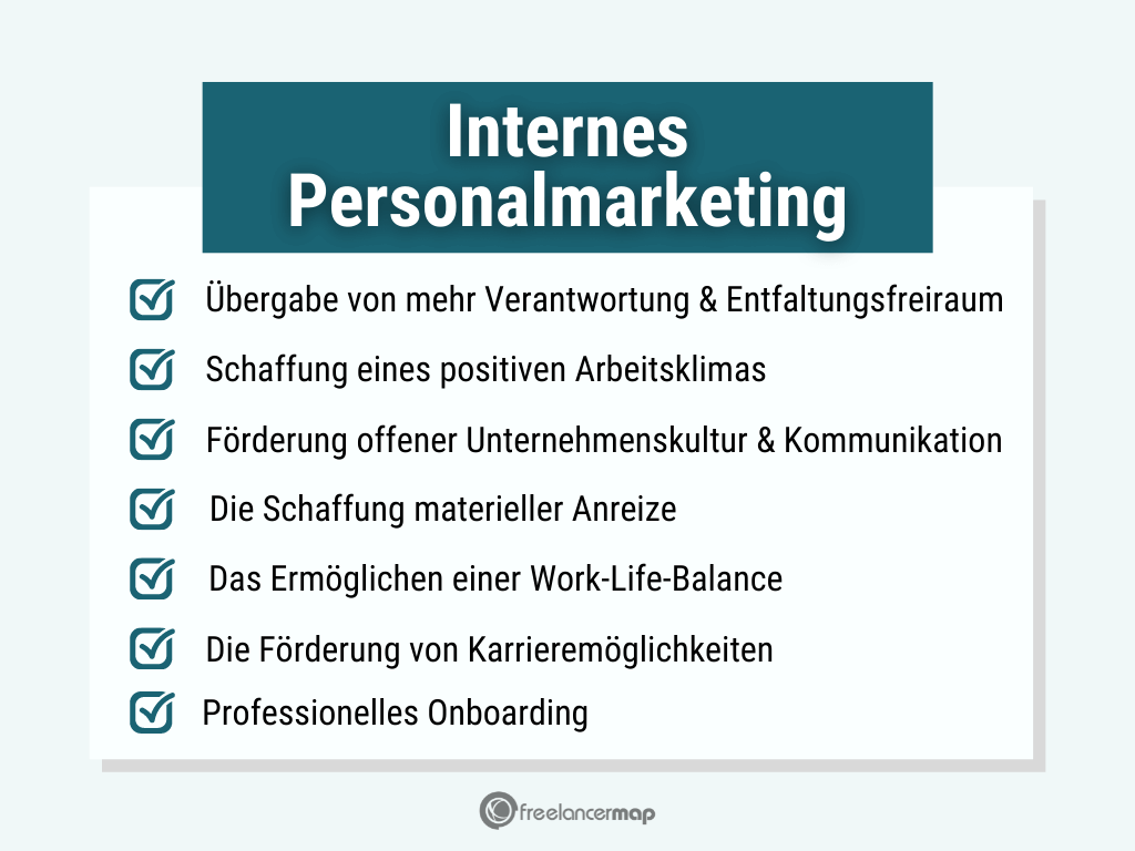 Umsetzungsmaßnahmen des internen Personalmarketings