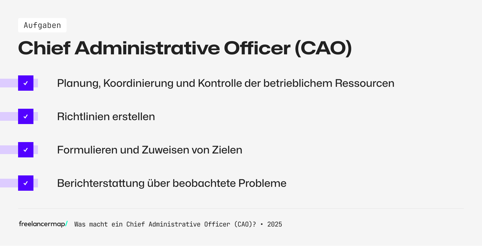 Berufsbild Chief Administrative Officer im Überblick