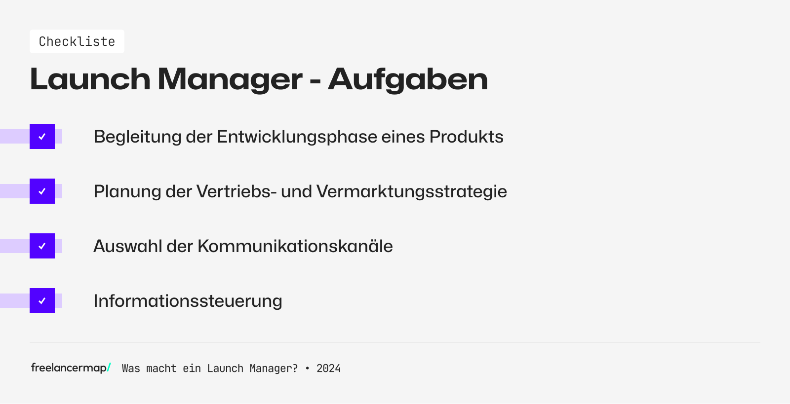 Aufgabenbereiche des Launch Managers