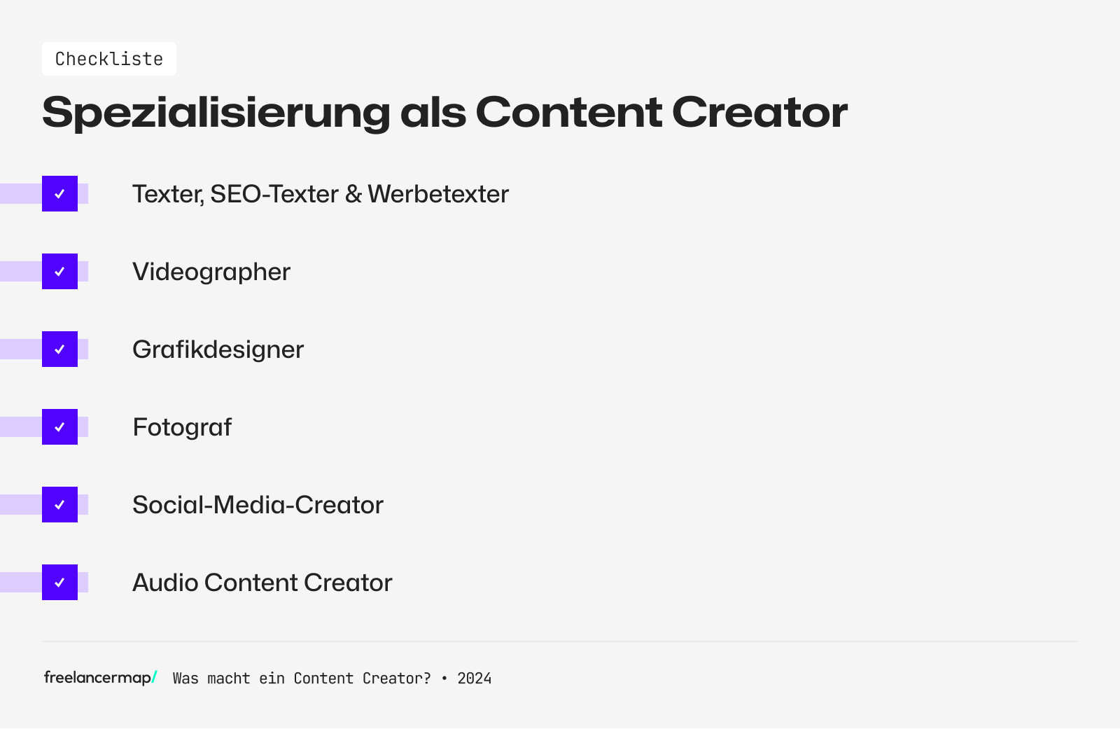 Spezialisierung als Content Creator zum Beispiel im Grafikdesign oder SEO
