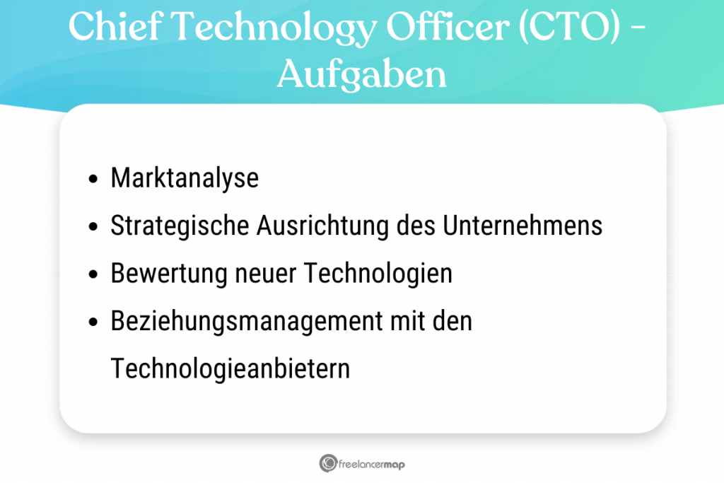 Aufgabenbereiche des Chief Technology Officers
