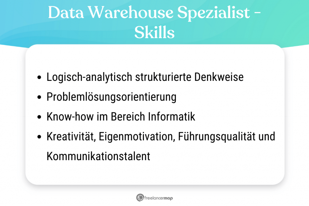 Diese Skills sollte ein Data Warehouse Spezialist besitzen