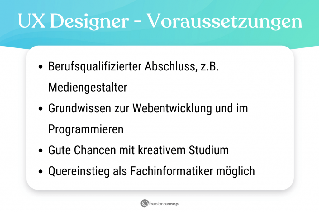 Voraussetzungen, die für den UX Designer gelten 