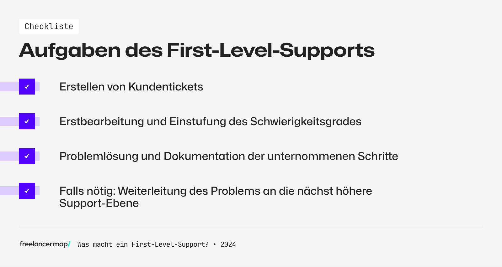 first level support aufgaben