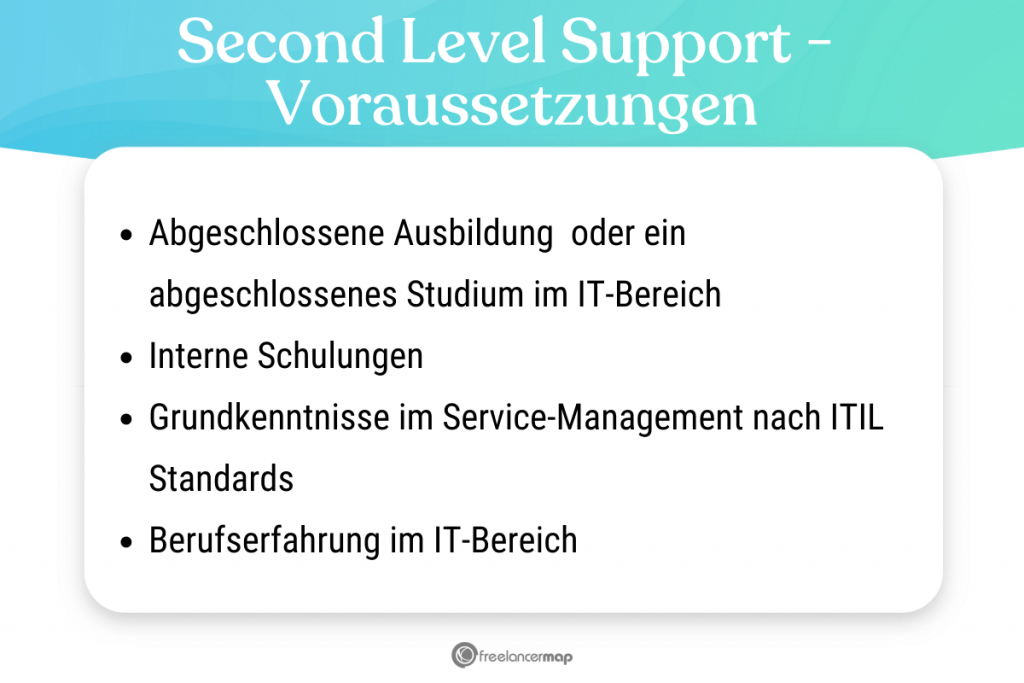 Voraussetzungen, die für den Second-Level-Support gelten 