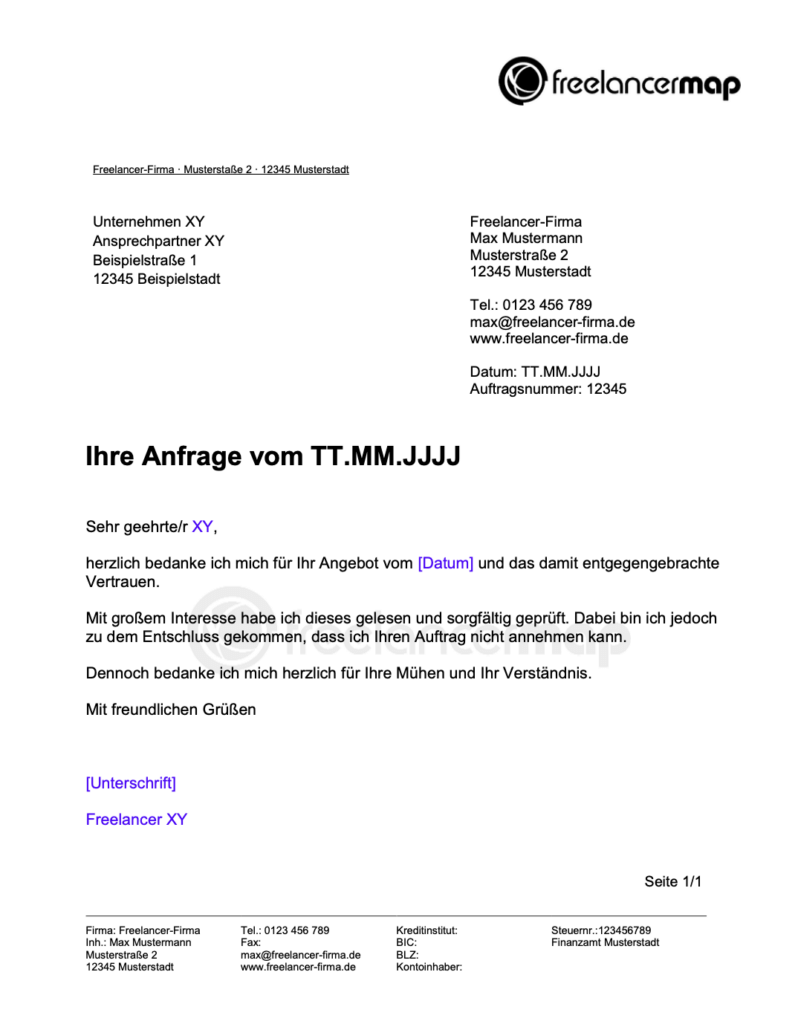 Wie Oft Kann Man Arbeitsangebote Ablehnen Als Freelancer Aufträge ablehnen? Kann durchaus sinnvoll sein | Ratgeber