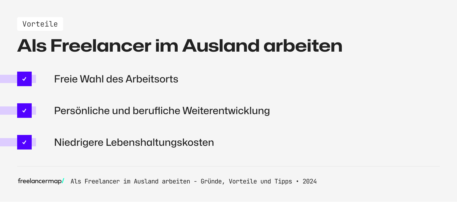 Als Freiberufler im Ausland arbeiten Vorteile