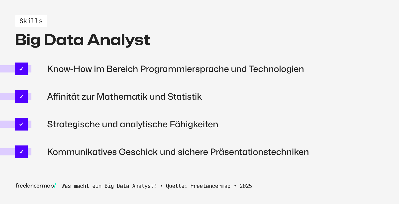 Ein Big Data Analyst hat Kenntnisse in Programmiersprachen